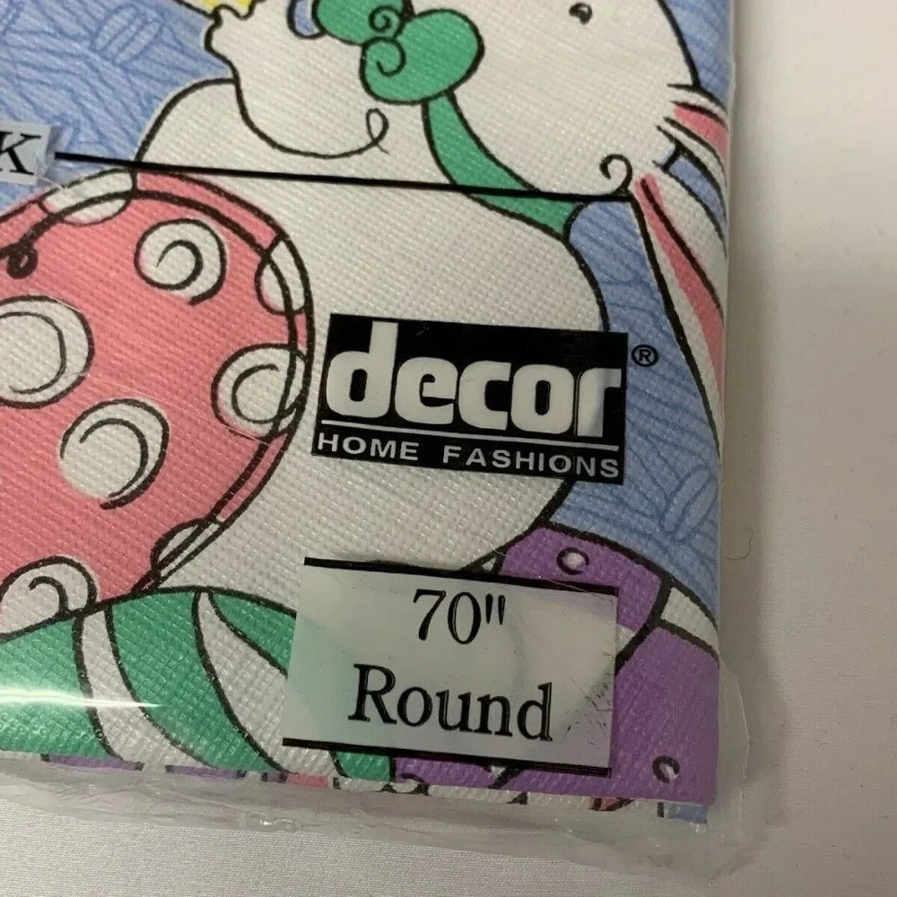 Vintage Decor Home Fashions 70″ Round Tablecloth